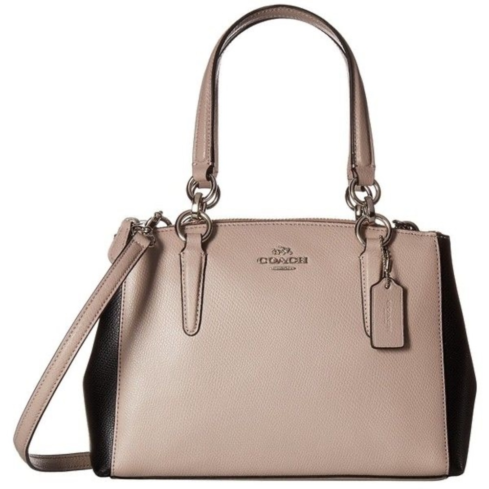 Coach Colorblock Mini Christie Carryall Satchel - Silver/Grey Birch/Black